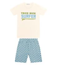 Conjunto Infantil Camiseta Com Bermuda Trick Nick Verde