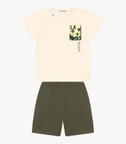 Conjunto Infantil Camiseta Com Bermuda Trick Nick Verde