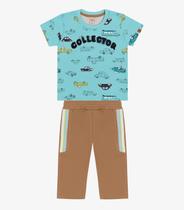 Conjunto Infantil Camiseta Com Calça Trick Nick Azul