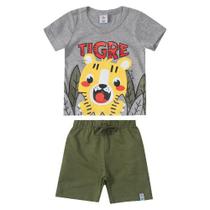 Conjunto Infantil Camiseta e Bermuda 84634 - Malwee Zig Zig Zaa
