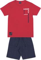 Conjunto Infantil Camiseta e Bermuda Dila 04158