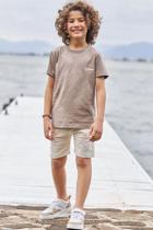 Conjunto Infantil Camiseta e Bermuda Luc Boo 74965 Conjunto Infantil Camiseta e Bermuda Luc Boo 74965