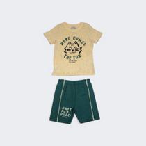 Conjunto Infantil Camiseta E Bermuda Meia Manga