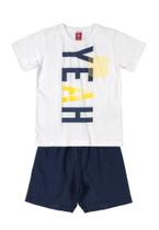 Conjunto Infantil Camiseta E Bermuda Menino Bee Loop