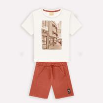Conjunto Infantil Camiseta e Bermuda Milon 2000655 Conjunto Infantil Camiseta e Bermuda Milon 2000655