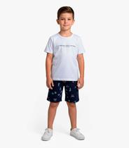 Conjunto Infantil Camiseta e Bermuda Select Azul Conjunto Infantil Camiseta e Bermuda Select Azul