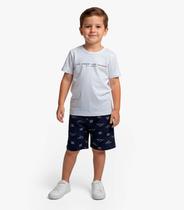 Conjunto Infantil Camiseta e Bermuda Select Azul Conjunto Infantil Camiseta e Bermuda Select Azul