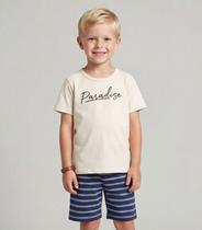 Conjunto Infantil Camiseta e Bermuda Select Bege Conjunto Infantil Camiseta e Bermuda Select Bege