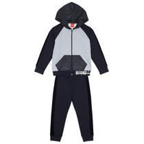 Conjunto Infantil Casaco Bolso Capuz Punho e Calça Moletom Conjunto Infantil Casaco Bolso Capuz Punho e Calça Moletom