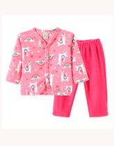 Conjunto Infantil Casaco/Calça Soft Lhama Pink Pingo Lelê