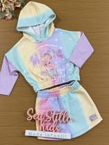 Conjunto Infantil Cinti Inverno Shorts Saia e Moletom Magic