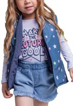 Conjunto Infantil Colete Camiseta Bermuda Vigat