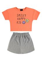 Conjunto Infantil com Blusa e Short-Saia Guloseima Conjunto Infantil com Blusa e Short-Saia Guloseima