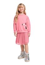 Conjunto Infantil com Blusão e Saia para Menina Quimby Conjunto Infantil com Blusão e Saia para Menina Quimby