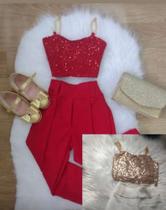 Conjunto infantil com calça TAM 02 A 6 ANOS