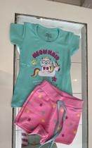 Conjunto infantil com detalhes na frente tamanho 1 ano Conjunto infantil com detalhes na frente tamanho 1 ano