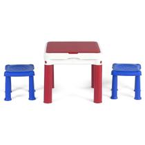 Conjunto infantil com mesa e bancos - Constru Kids - Keter