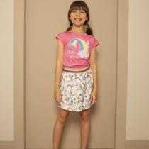Conjunto Infantil Com Saia Menina Unicórnio Conjunto Infantil Com Saia Menina Unicórnio
