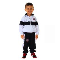 Conjunto Infantil Corinthians Agasalho Com Jaqueta e Calça