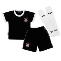 Conjunto Infantil Corinthians Camisa Shorts Meião Oficial Conjunto Infantil Corinthians Camisa Shorts Meião Oficial