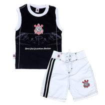 Conjunto Infantil Corinthians Regata Board Oficial