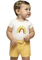 Conjunto Infantil Cotton Amarelo Colorittá