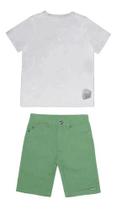 Conjunto Infantil Criança Menino Short + Camiseta Tam 4 Ao 8