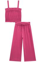 Conjunto Infantil Cropped + Calça Wid Leg Infanti 67170