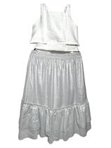 Conjunto Infantil Cropped com com Laço nas Costas e Saia para festas e ensaios fotográficos Conjunto Infantil Cropped com com Laço nas Costas e Saia para festas e ensaios fotográficos