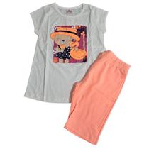 Conjunto infantil cropped regata short menina Elian Malwee Brandili