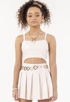 Conjunto Infantil Cropped Short Saia Plissada BobbyLulu
