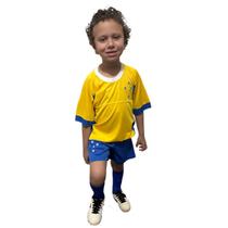Conjunto Infantil Cruzeiro Goleiro Camisa Shorts Meião Oficial