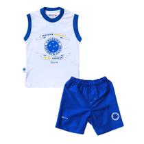 Conjunto Infantil Cruzeiro Regata Oficial