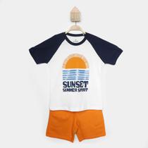 Conjunto Infantil Curto Hering Ocean Camiseta e Short Menino