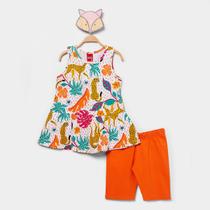 Conjunto Infantil Curto Kyly Casual Menina