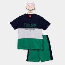 Conjunto Infantil Curto Kyly Casual Tricolor Menino