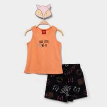 Conjunto Infantil Curto Kyly Cat Love Menina