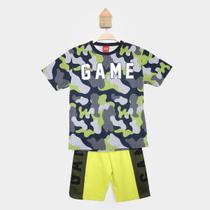Conjunto Infantil Curto Kyly Game Camiseta e Short Menino