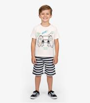 Conjunto Infantil Curto Verão Menino Select Bege