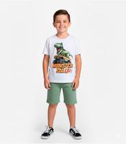 Conjunto Infantil Curto Verão Menino Select Branco