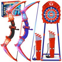 Conjunto Infantil de Arco e Flecha LED Fzlirou com Alvo Conjunto Infantil de Arco e Flecha LED Fzlirou com Alvo