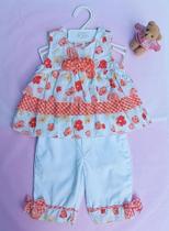 Conjunto infantil de bata + calça