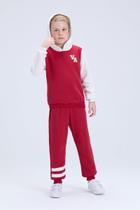 Conjunto Infantil de Inverno Masculino Moletom Colegial VA com Capuz