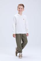 Conjunto Infantil de Inverno Masculino Moletom com Detalhe Aplicado