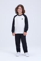 Conjunto Infantil de Inverno Masculino Moletom Raglan com Aplique Conjunto Infantil de Inverno Masculino Moletom Raglan com Aplique