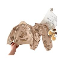 Conjunto Infantil De Manga Comprida Da Disney Para Crianças De 0 a 6 Anos Com Estampa De Mickey,