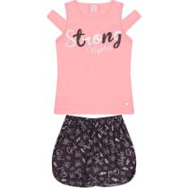 Conjunto Infantil de Menina Encanto Rosa