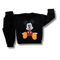 Conjunto Infantil de Moletom Flanelado Menino Menina Bebê Mickey