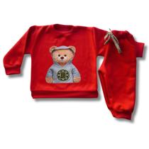 Conjunto Infantil de Moletom Grosso de Frio Bebê