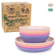 Conjunto Infantil de Pratos e Tigelas Grow Forward em Fibra de Palha de Trigo - 8 Peças Conjunto Infantil de Pratos e Tigelas Grow Forward em Fibra de Palha de Trigo - 8 Peças